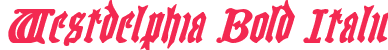 Westdelphia Bold Italic